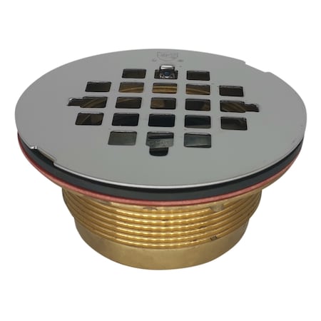 Bluevue 2" rough brass shower drain w/ 4.25" stainless steel grate BV1430-1018